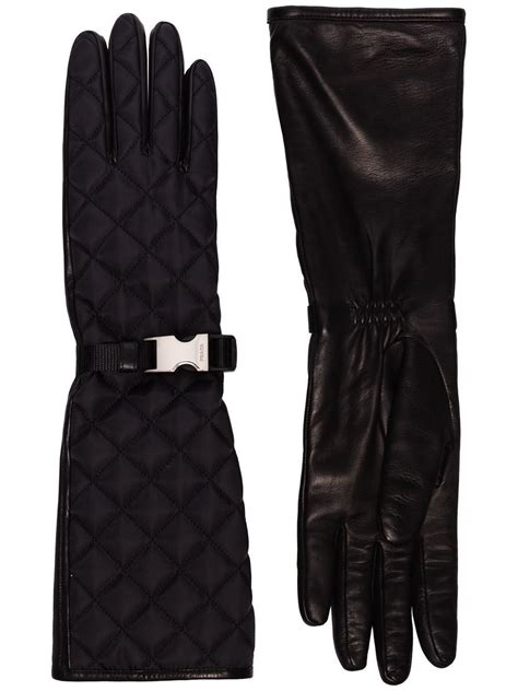 prada bag gloves|prada buckled gloves.